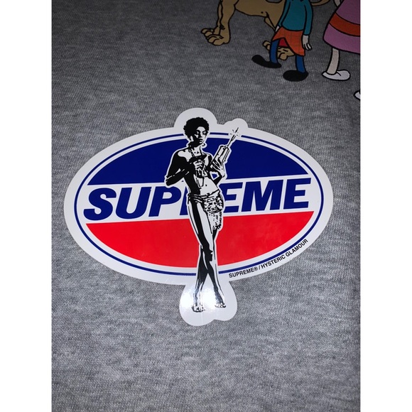 supreme hysteric glamour sticker